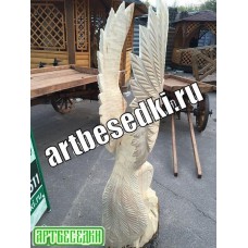 Деревянная скульптура "Птица" 