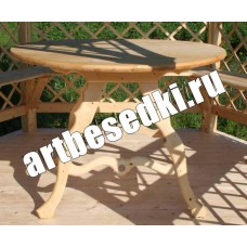 Стол с фигурными ножками для садовой беседки (Арт: 1506) 
